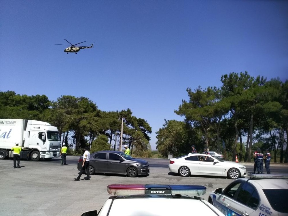 Bursa’da jandarmadan bayram öncesi trafik denetimi 