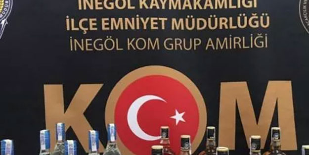 Bursa'da kaçak içki operasyonu