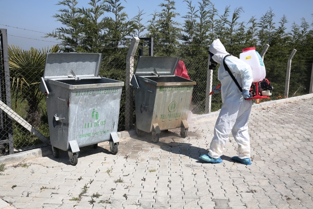Bursa’da karantina altındaki o mahalle dezenfekte edildi 