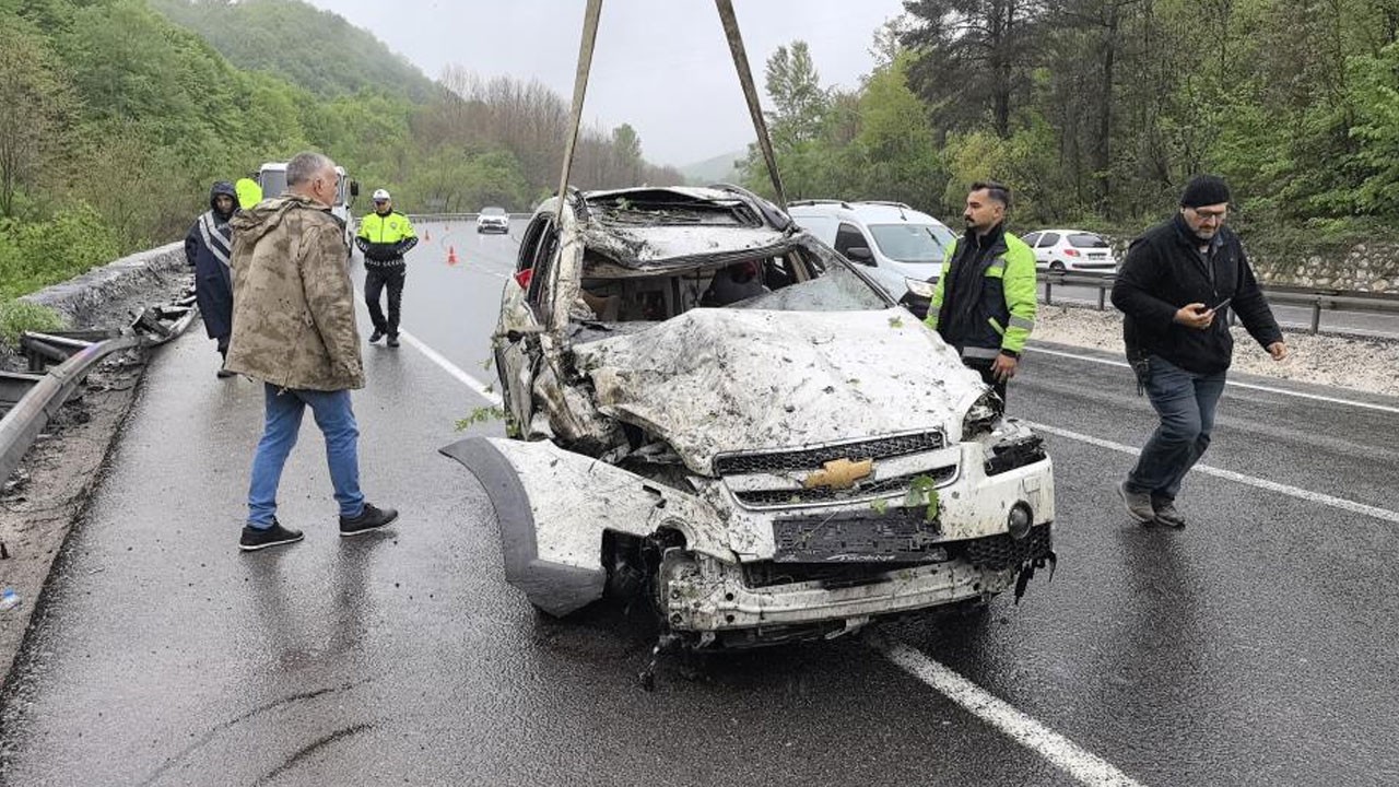 Bursa’da korkunç kaza! 1 ölü 3 yaralı