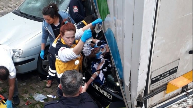 Bursa'da korkunç kaza! Korku dolu anlar yaşandı!