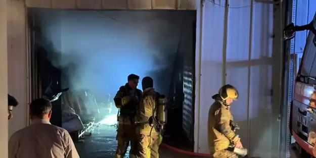 Bursa'da korkutan fabrika yangını