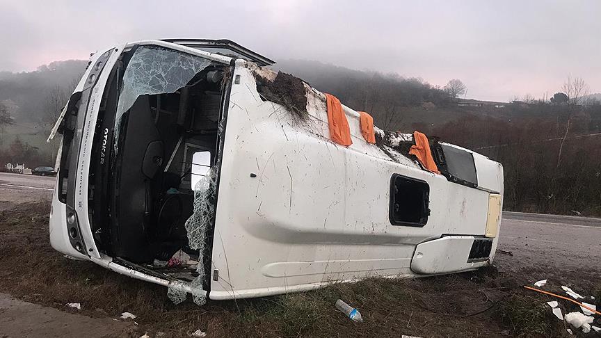 Bursa'da korkutan kaza: 19 yaralı