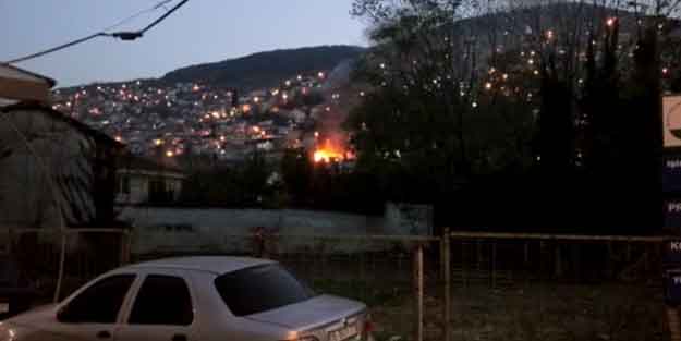 Bursa'da korkutan yangın!