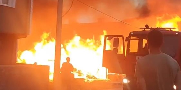 Bursa’da korkutan yangın