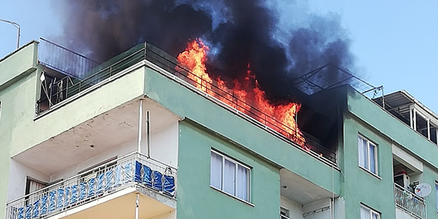 Bursa'da korkutan yangın