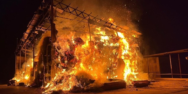 Bursa'da korkutan yangın