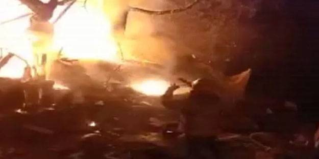 Bursa'da korkutan yangını