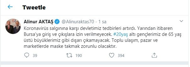Bursa’da maske takmayanlar toplu ulaşım araçlarına alınmayacak 