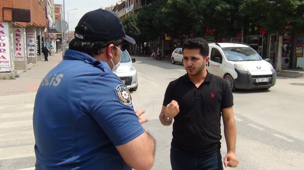 Bursa’da polis maske denetimine başladı 
