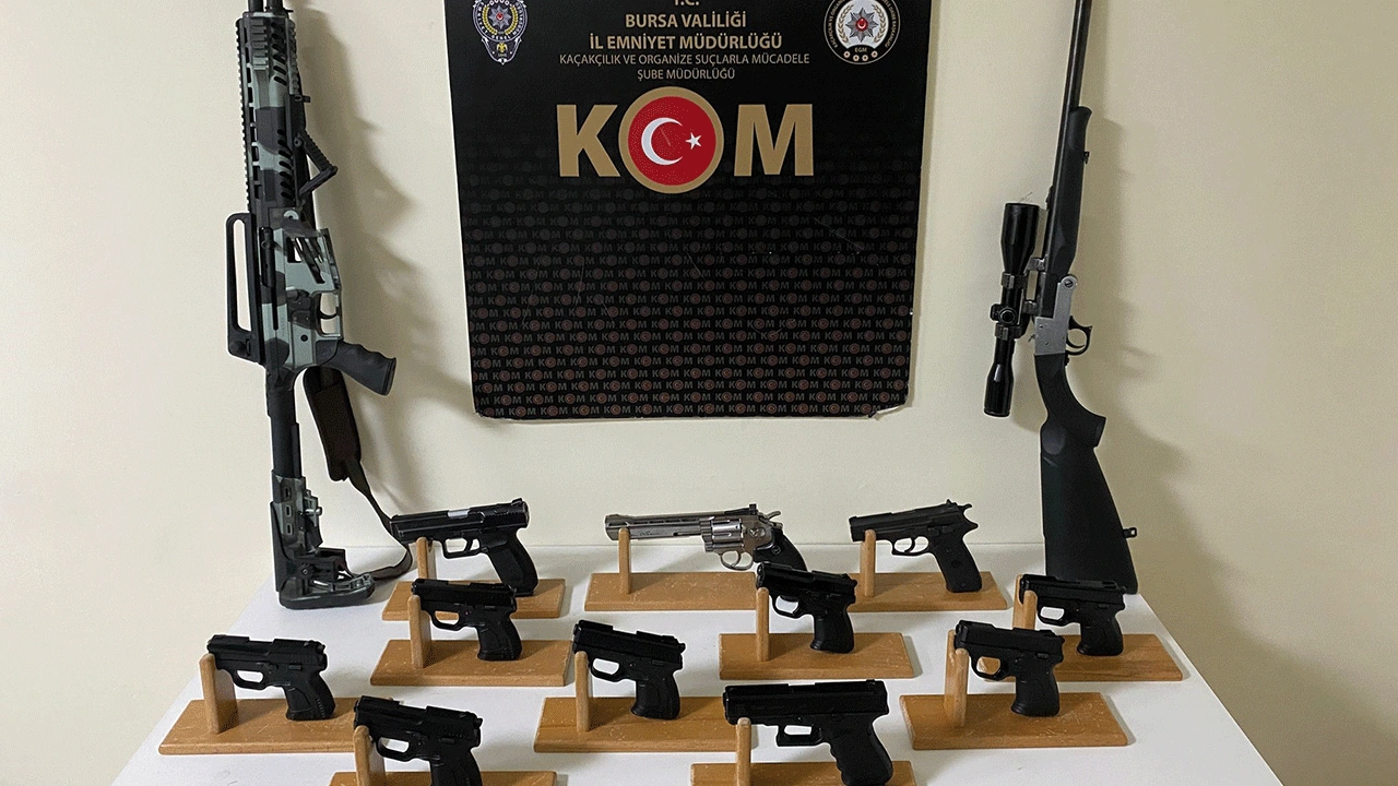 Bursa’da silah operasyonu! Atölyeye baskın: 4 kişi gözaltında