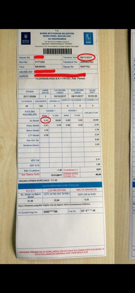 Bursa’da son 3 yılda suya yüzde 30 indirim yapıldı 
