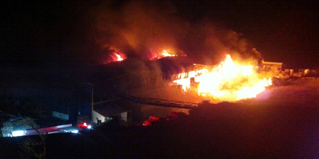 40 milyon TL'lik tesis kül oldu