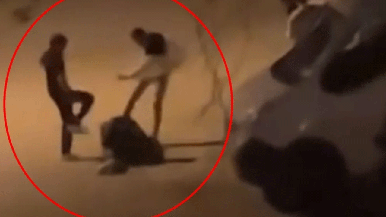 Bursa'da tepki çeken görüntüler! 4 kişi acımadan vurdular!