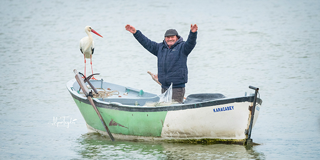 Bursa'da Yaren Leylek ile Adem Amca 12. yılda da bir araya geldi