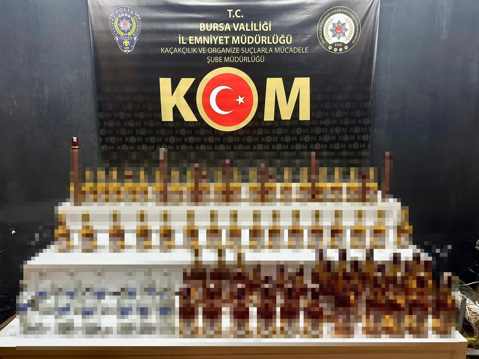 Bursa’da yılbaşı öncesi sahte alkol denetimi: 98 şişe ele geçirildi