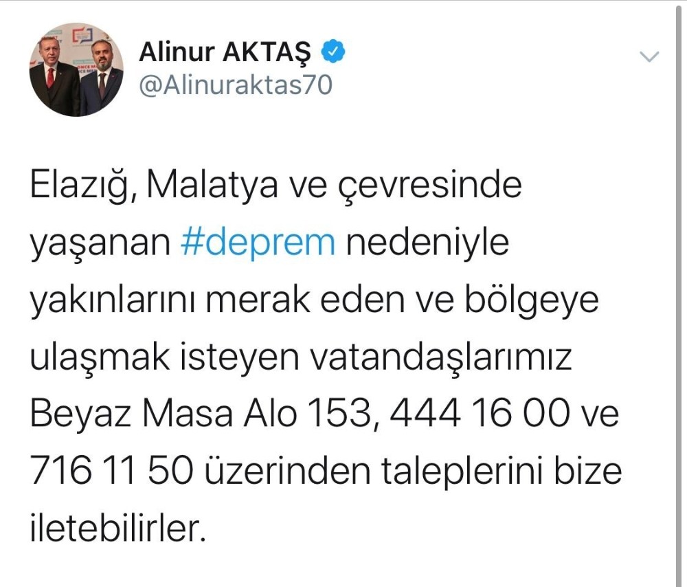 Bursa’dan deprem bölgesine ücretsiz ulaşım 