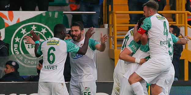 Bursaspor'dan süper dönüş! Maçta tam 6 gol var