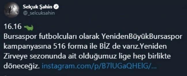 Bursasporlu futbolculardan kampanyaya destek 