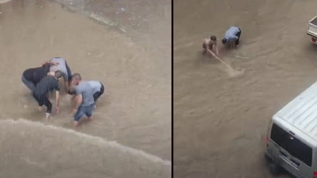 Bursa'yı sağanak vurdu! Cadde ve sokaklar su altında kaldı!