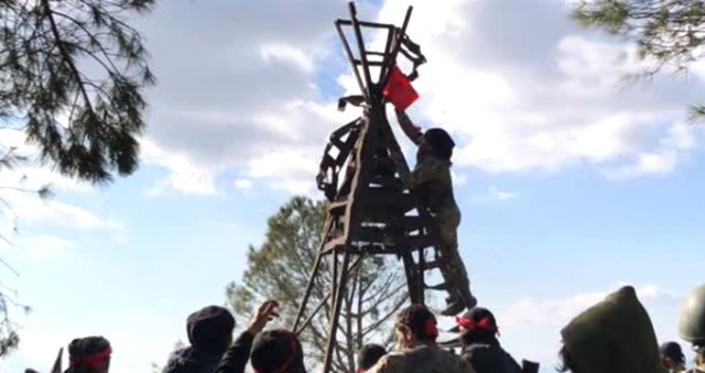 Burseya Dağı'ndan ilk görüntü! Türk bayrağı böyle dikildi...