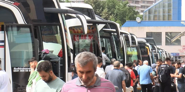 Büyük İstanbul Otogarı'nda bayram yoğunluğu