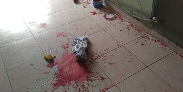 Büyük provokasyon! Yerlere boya döküp polise iftira attılar