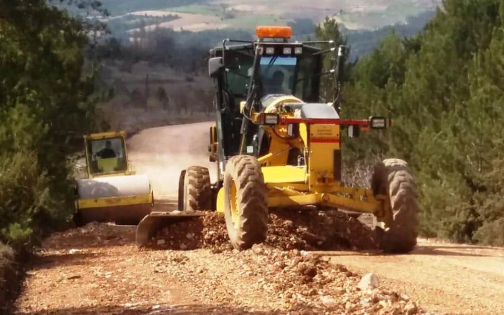 Büyükbelen Köy yolundaki çalışmalarda sona gelindi 