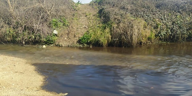 Büyükçekmece Barajı’na akıyor! Panikleten görüntü