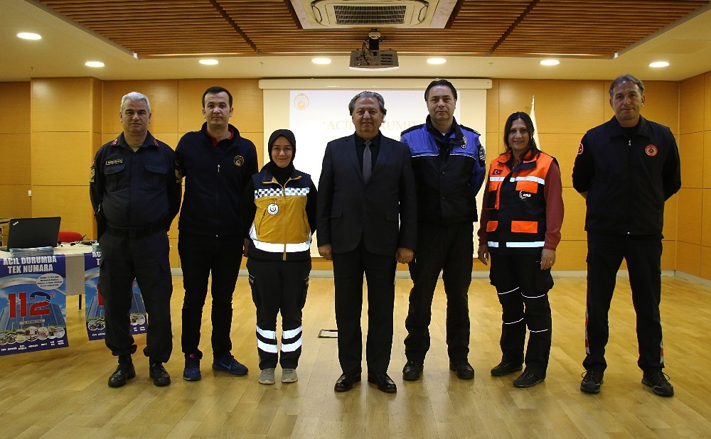 Büyükşehir personeline 112 farkındalık eğitimi 