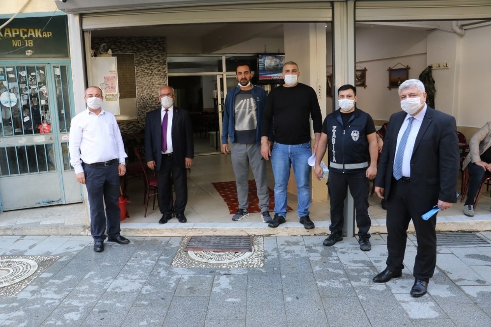 Büyükşehir ve Kahveciler Odası esnafı bilgilendirdi 