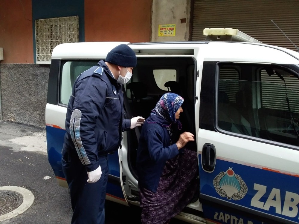 Büyükşehir Zabıta evde kalan yaşlıları unutmadı 