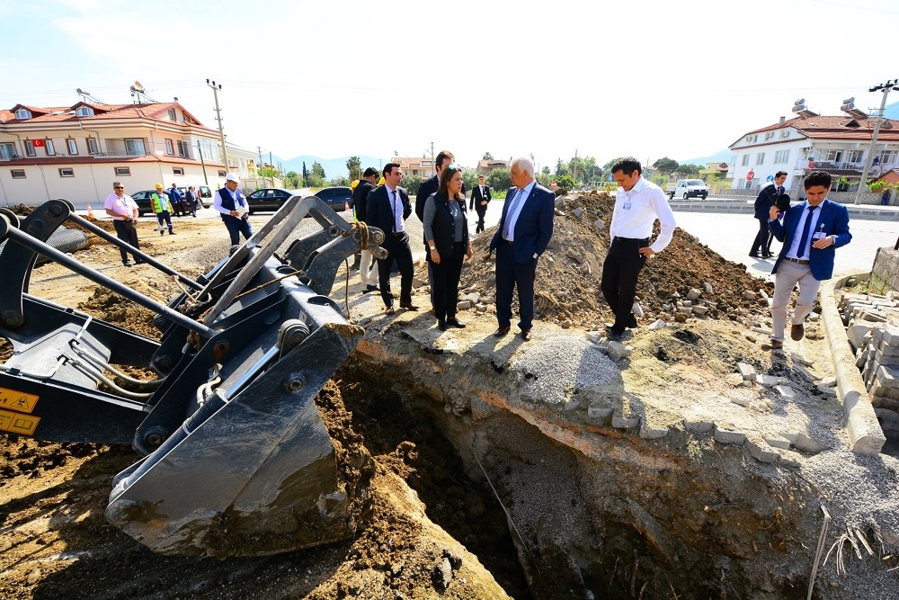 Büyükşehirden Fethiye’ye 93 Kilometrelik Kanalizasyon Hattı 