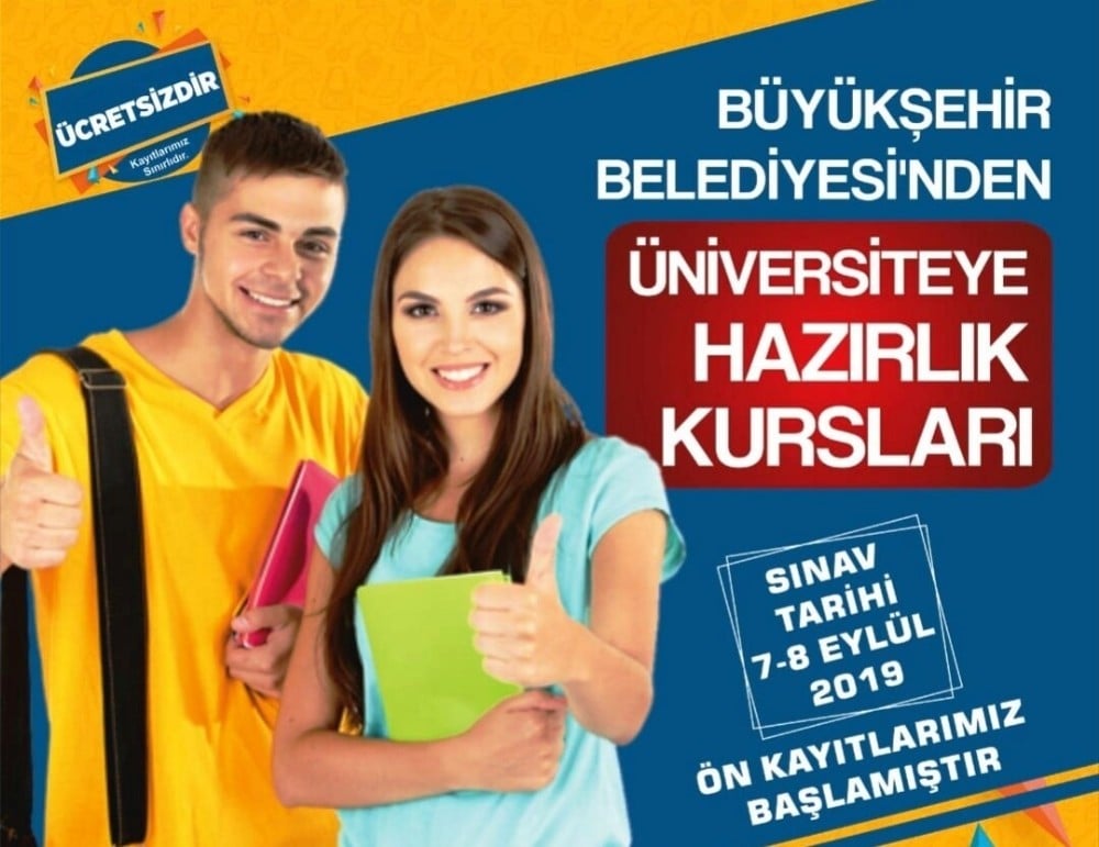 Büyükşehir’den üniversiteye hazırlık kursları 