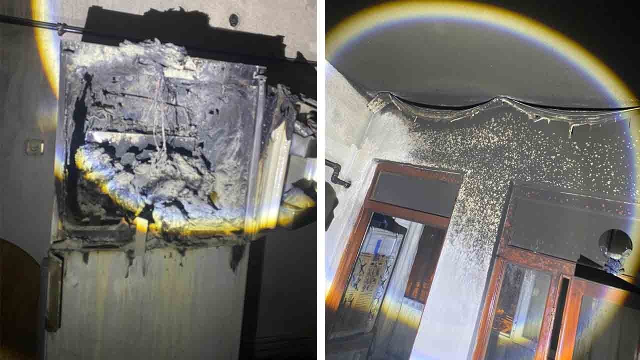Buzdolabı patlaması evi harabeye çevirdi
