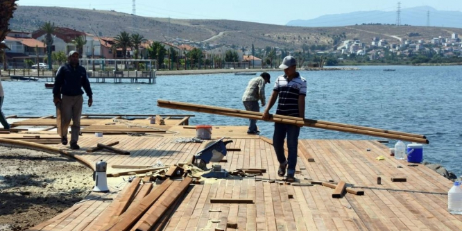 Yeni Şakran sahil ve plaj projesinde sona doğru
