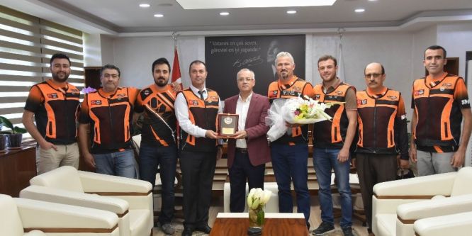 Başkan Kayda, ziyaretçilerini ağırladı