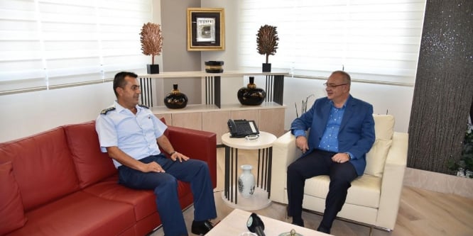 Hava Meydan Komutanından Başkan Ergün’e teşekkür