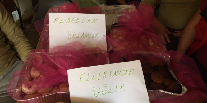 Kilis’ten El Bab’daki askerlere ev yemeği