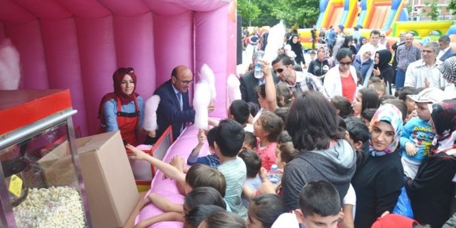 Çocuklar doyasıya eğlendi