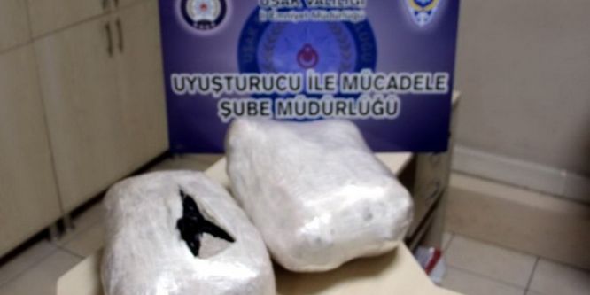 Uşak’ta 6 kilo 320 gram esrar ele geçirildi