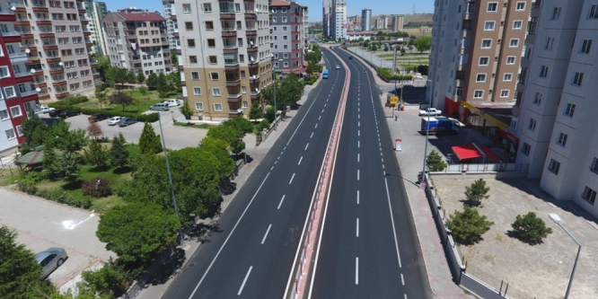 Melikgazi’de Temmuz’da 55 bin ton asfalt