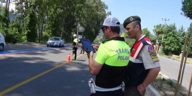 Ortaca’da polis ve jandarmadan ortak uygulama