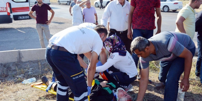 Sivas’ta trafik kazası: 5 yaralı