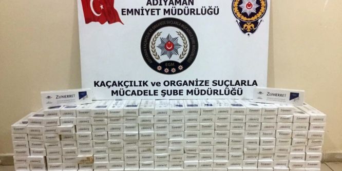 Suriyeli şahsın kullandığı araçtan kaçak sigara çıktı
