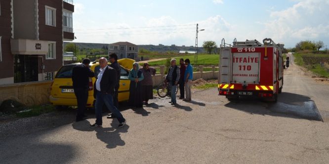 Park halindeki otomobil küle döndü