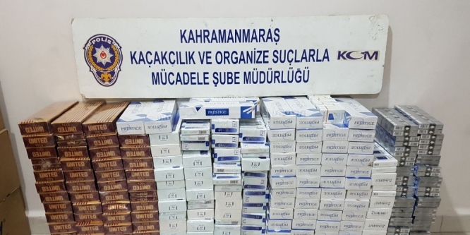 Kahramanmaraş’ta kaçak sigara operasyonu