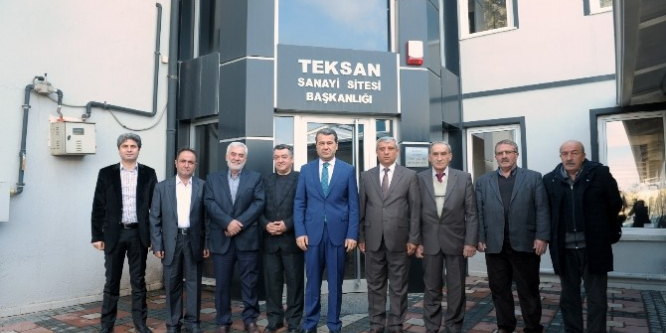 Vali Azmi Çelik, Teksan Sanayi Sitesi’ni ziyaret etti