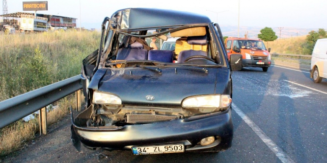 Tekirdağ’da trafik kazası: 3 yaralı