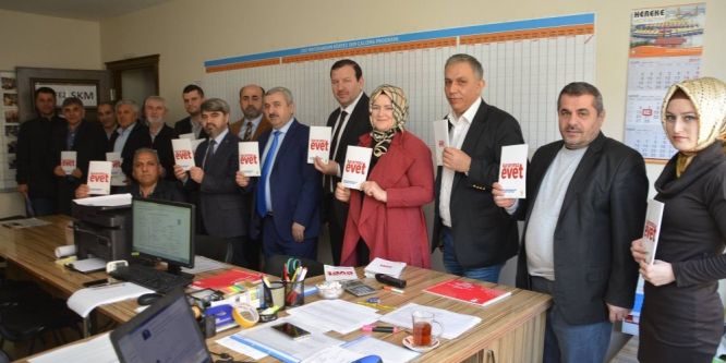 Referandum çalışmalarını inceledi